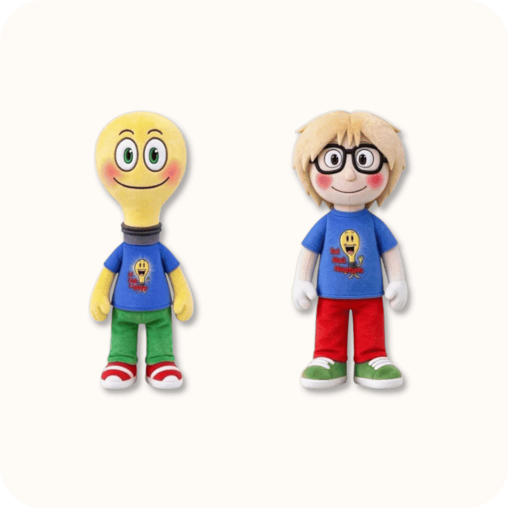 Facty And Lightbulb Plush 2PCS Facty And Lightbulb Plush 2PCS